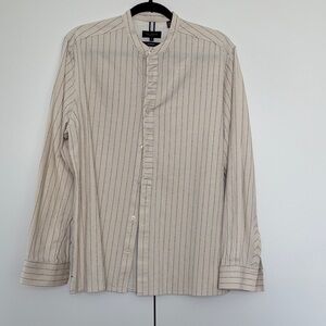 Ted Baker London Cream Striped Shirt